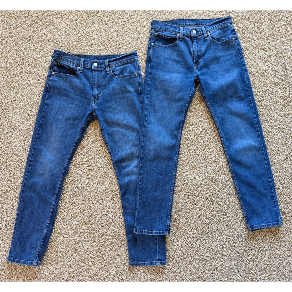 Lot of 2 Levi’s 502 Regular Taper Jeans 29507 Sz 32x32 Medium Wash Classic Fit